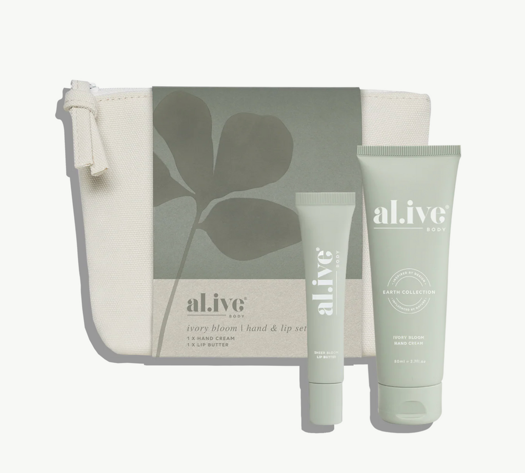 Al.ive Body Ivory Bloom Hand & Lip Set