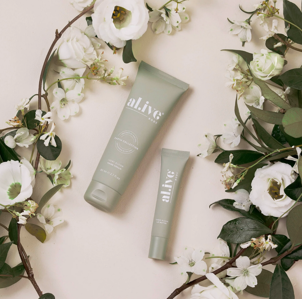 Al.ive Body Ivory Bloom Hand & Lip Set