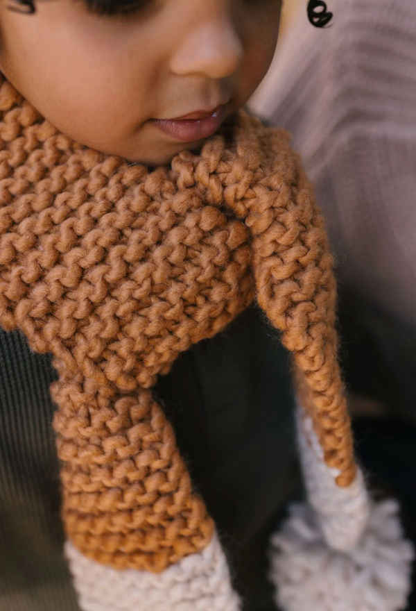 Acorn Kids Retro Scarf Caramel & Cream