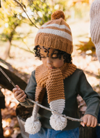 Acorn Kids Retro Scarf Caramel & Cream
