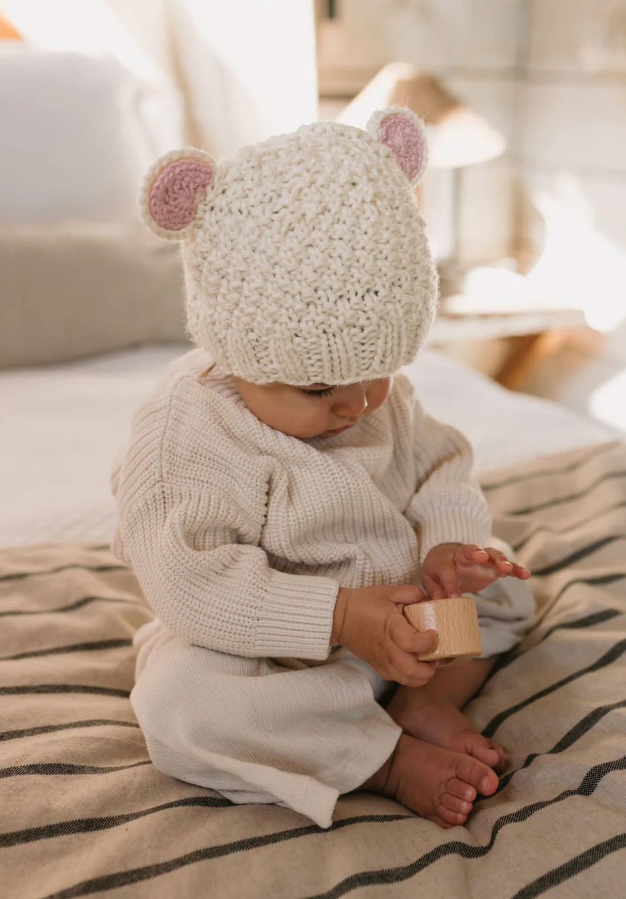 Acorn Kids Bear Beanie - Assorted