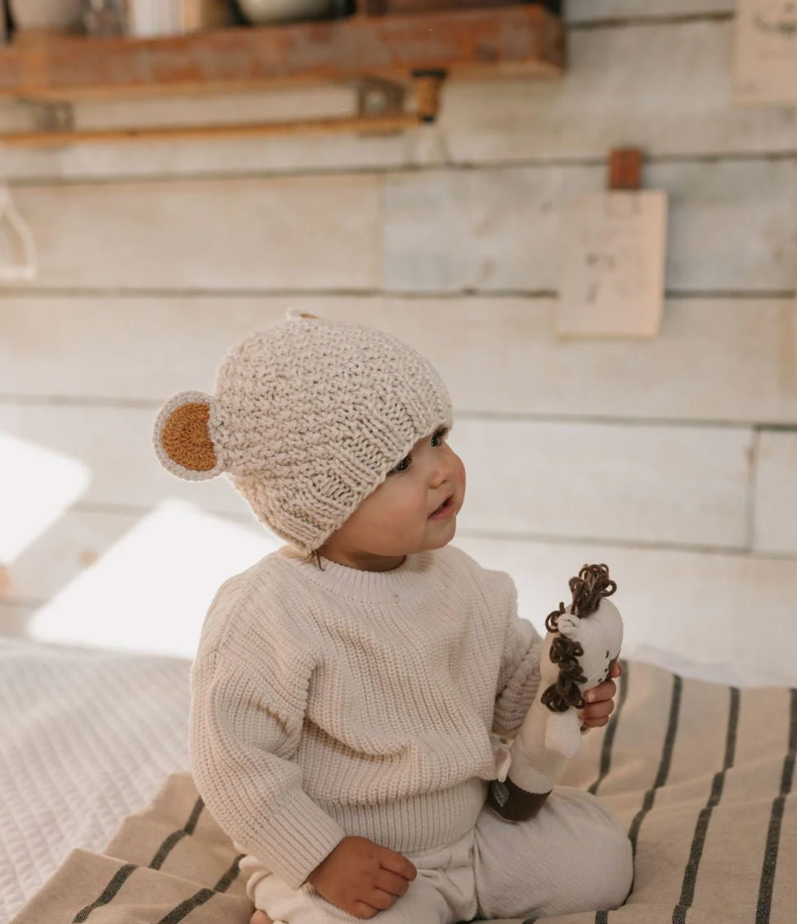 Acorn Kids Bear Beanie - Assorted