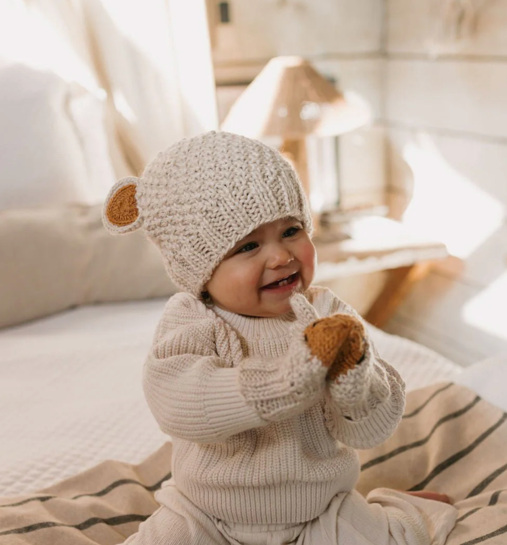 Acorn Kids Bear Beanie - Assorted