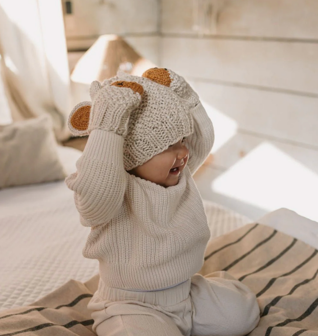 Acorn Kids Bear Beanie - Assorted