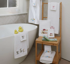 Jiggle & Giggle Mushroom Meadow Bath Towel & Face Washer in Organza Bag