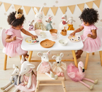 Jiggle & Giggle Animal Faces Bamboo 4pc Dinner Sets 3 Asst Designs