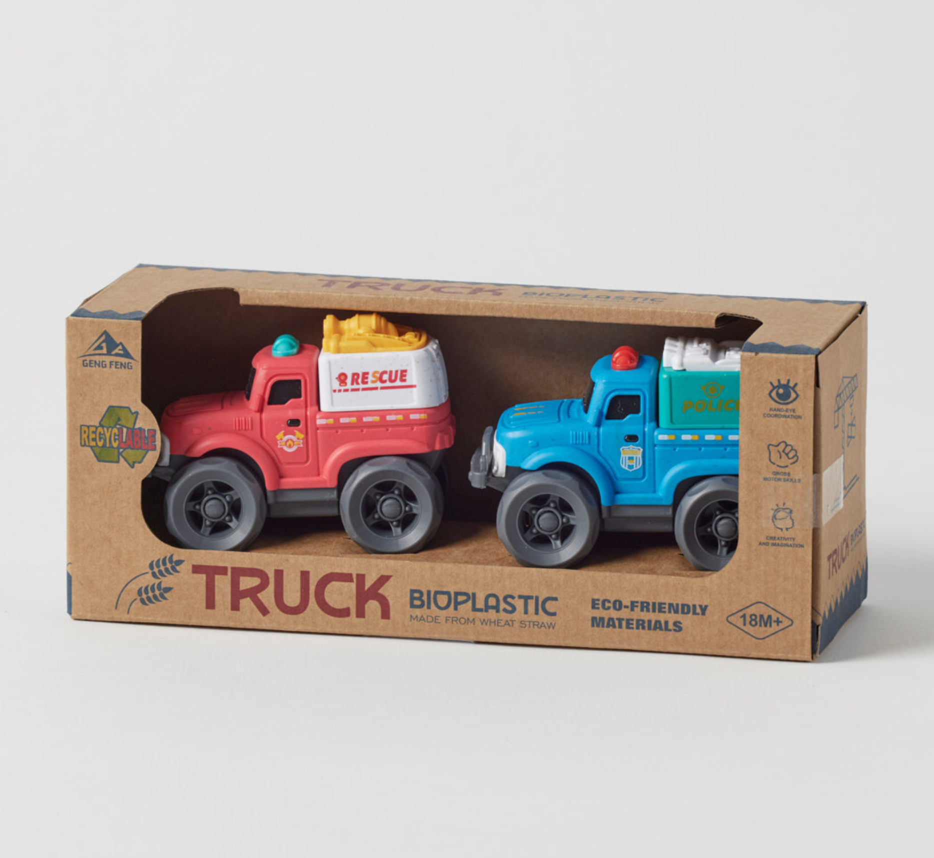 Jiggle & Giggle Bioplastic Utility Truck Set