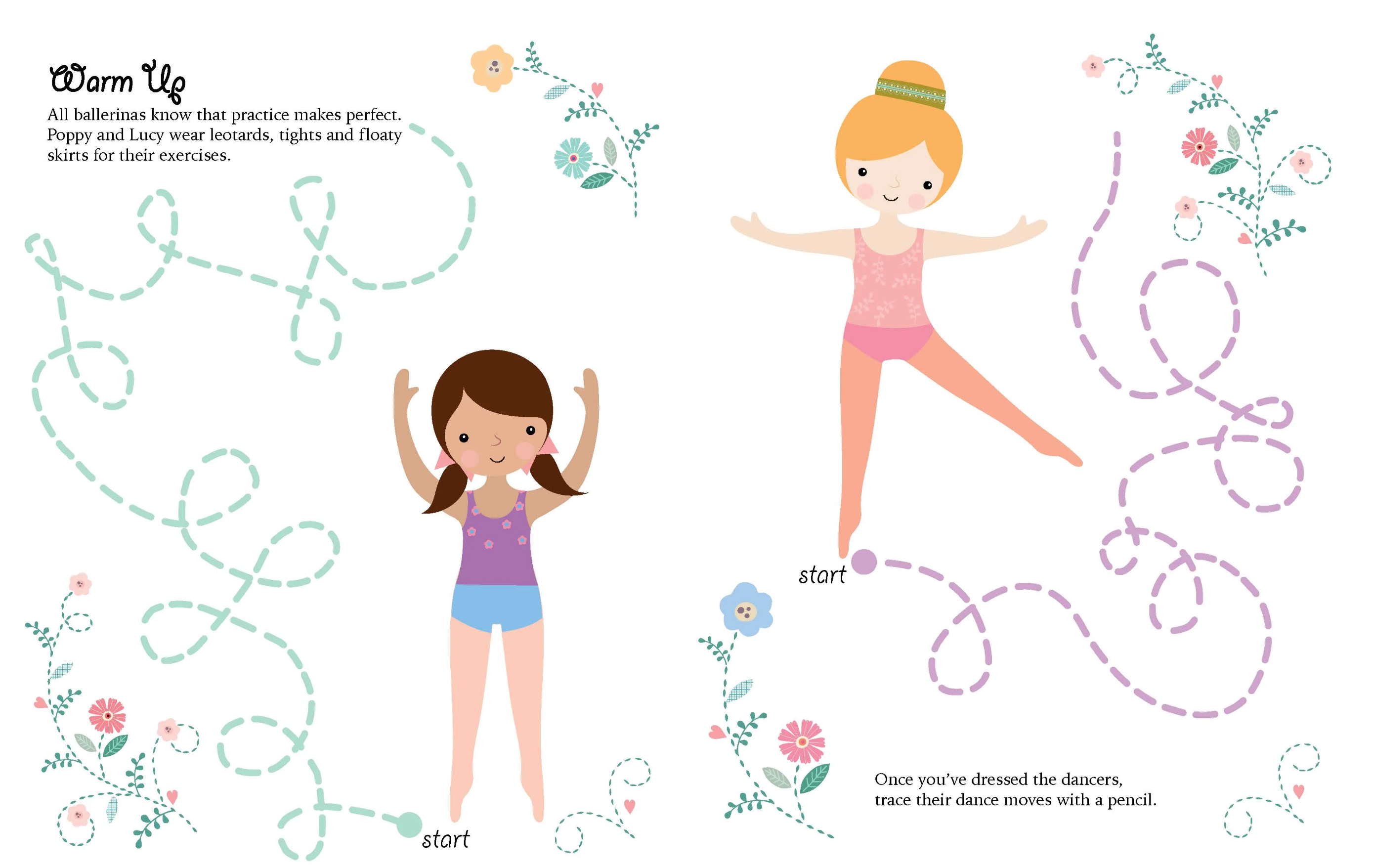 Lake Press Sticker Dress-Up Book  Ballerina