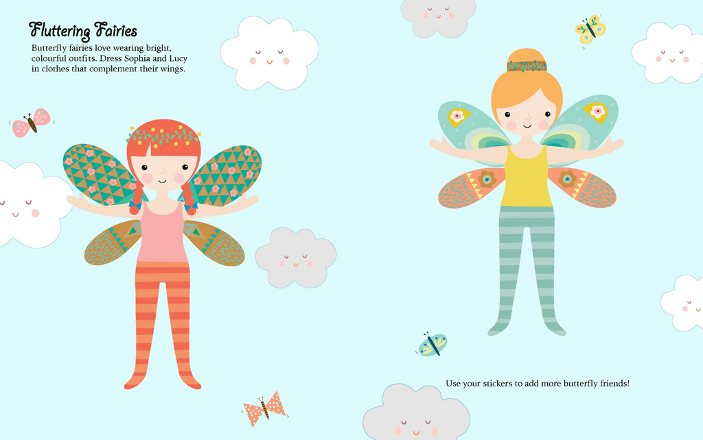 Lake Press Sticker Dress-Up Book Fairies