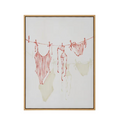Coast to Coast Laundry Day Nat Frame Oil Canvas 45x60cm