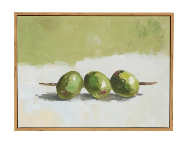 Coast to Coast Gilda Teak Frame Oil Painting 40x30cm