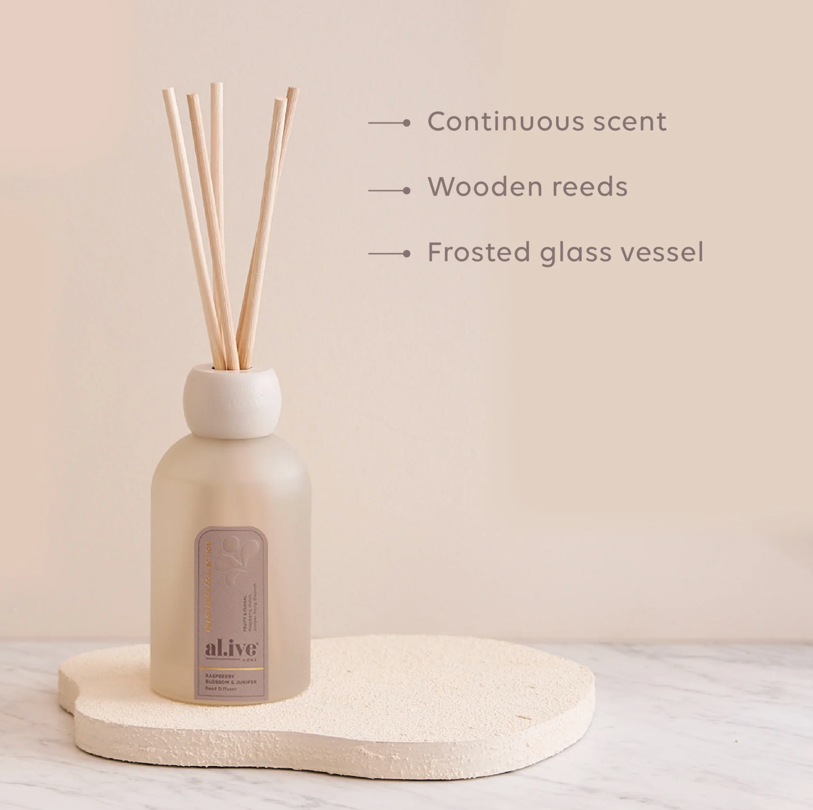 Al.ive Body Reed Diffuser Raspberry Blossom & Juniper