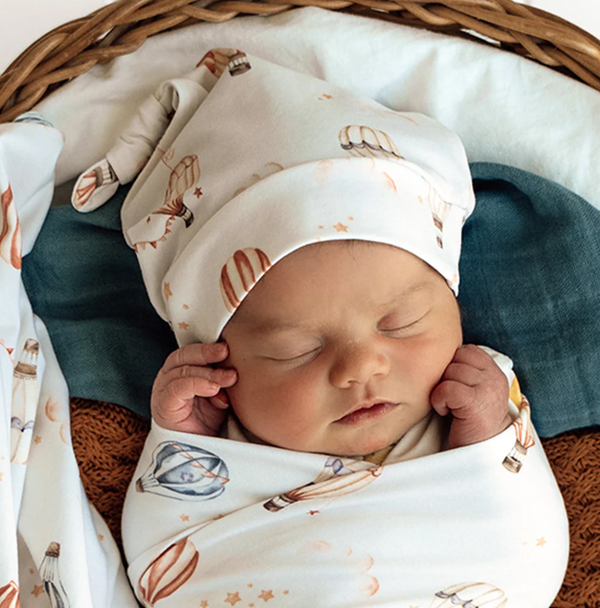 Snuggle Hunny Up & Away Organic Knotted Beanie