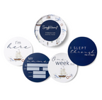 Snuggle Hunny Set Sail & Navy Reversible Milestone Cards