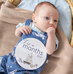 Snuggle Hunny Set Sail & Navy Reversible Milestone Cards