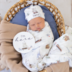 Snuggle Hunny Set Sail & Navy Reversible Milestone Cards