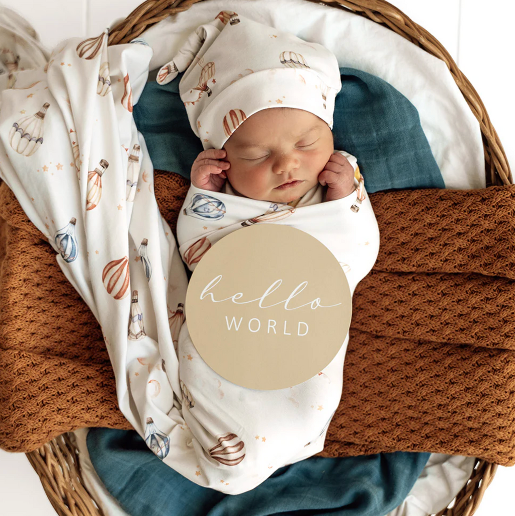 Snuggle Hunny Up & Away & Pebble Reversible Milestone Cards