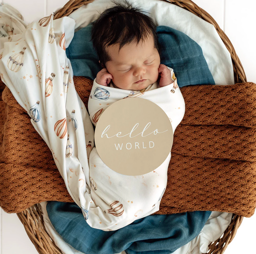 Snuggle Hunny Up & Away & Pebble Reversible Milestone Cards
