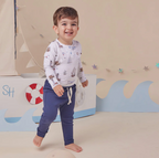 Snuggle Hunny Set Sail Long Sleeve Organic Bodysuit