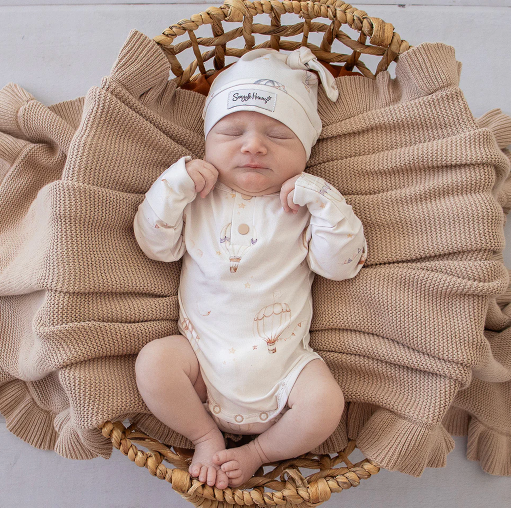 Snuggle Hunny Up & Away Long Sleeve Organic Bodysuit