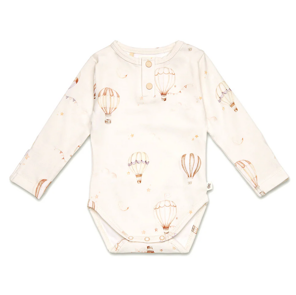 Snuggle Hunny Up & Away Long Sleeve Organic Bodysuit