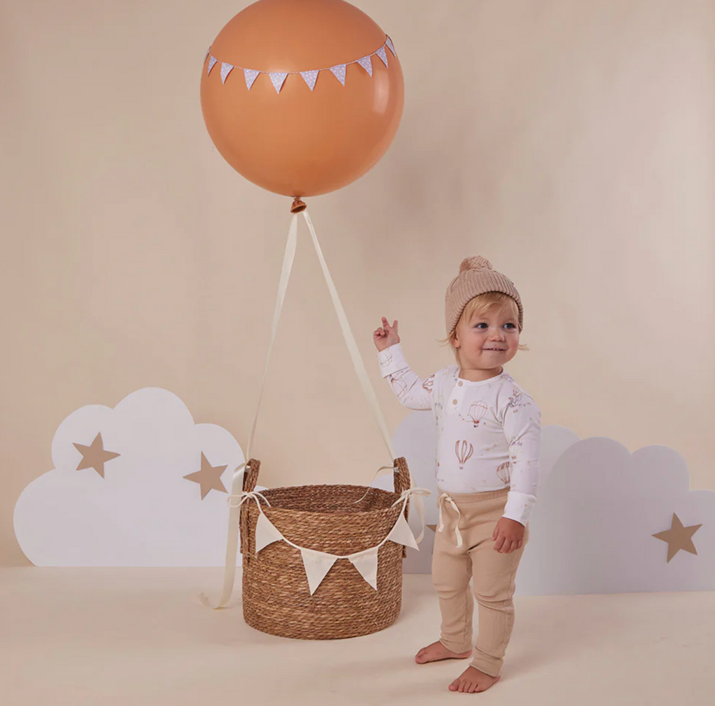 Snuggle Hunny Up & Away Long Sleeve Organic Bodysuit