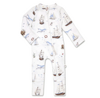 Snuggle Hunny Set Sail Organic Snugglesuit Convertible Romper