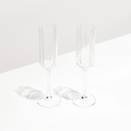 Fazeek Wave Flute Glasses - Set of Two