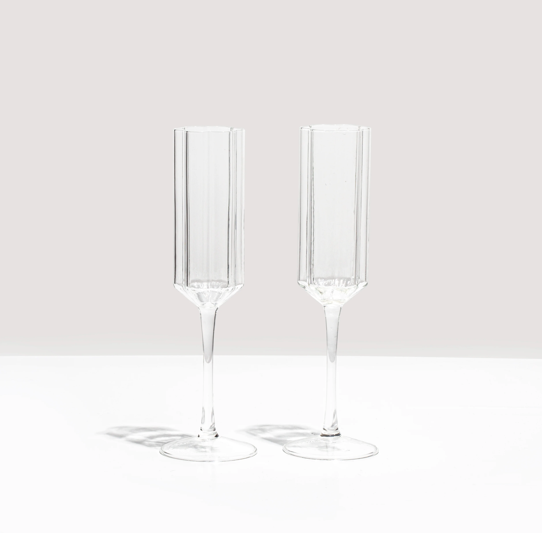 Fazeek Wave Flute Glasses - Set of Two