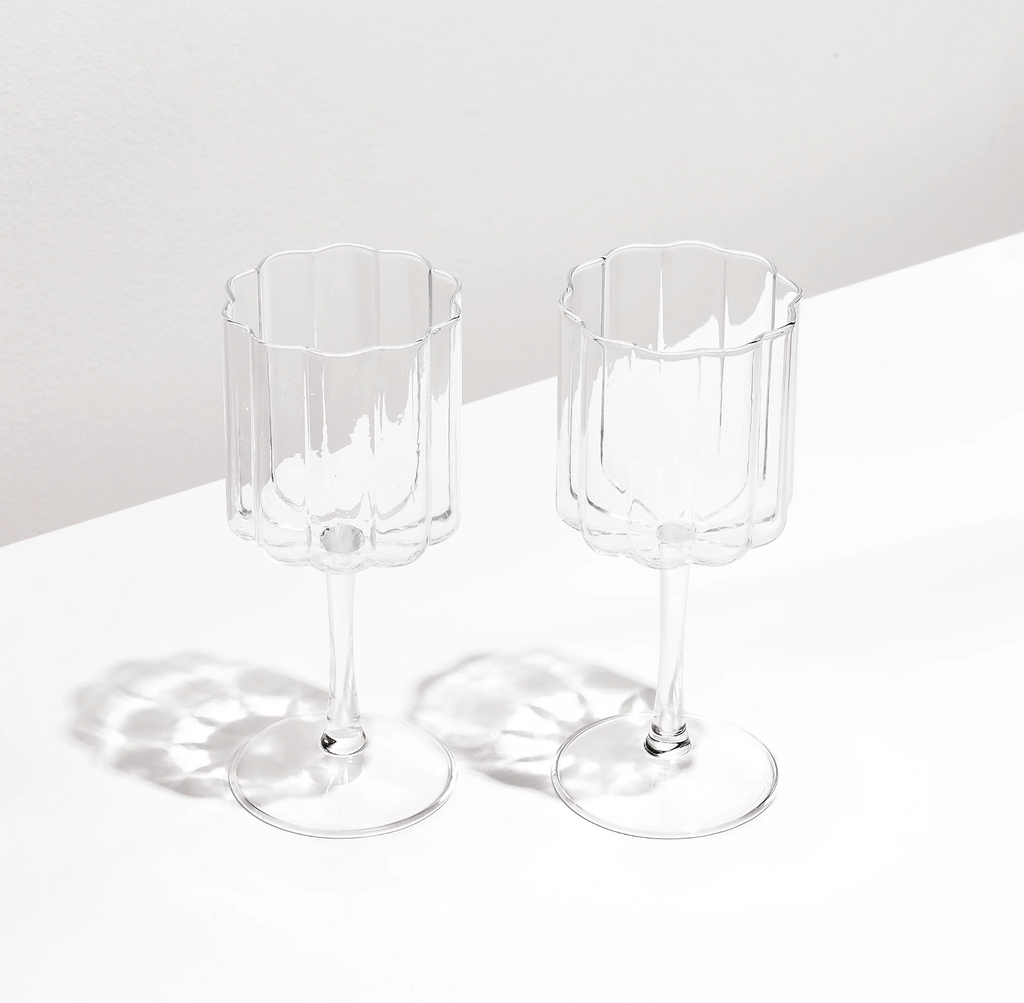 Fazeek Wave Wine Glasses - Set of Two