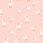 Fox & Fallow Pink Ducks Luxe Knitted Blanket
