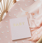 Fox & Fallow Pink Ducks Luxe Knitted Blanket
