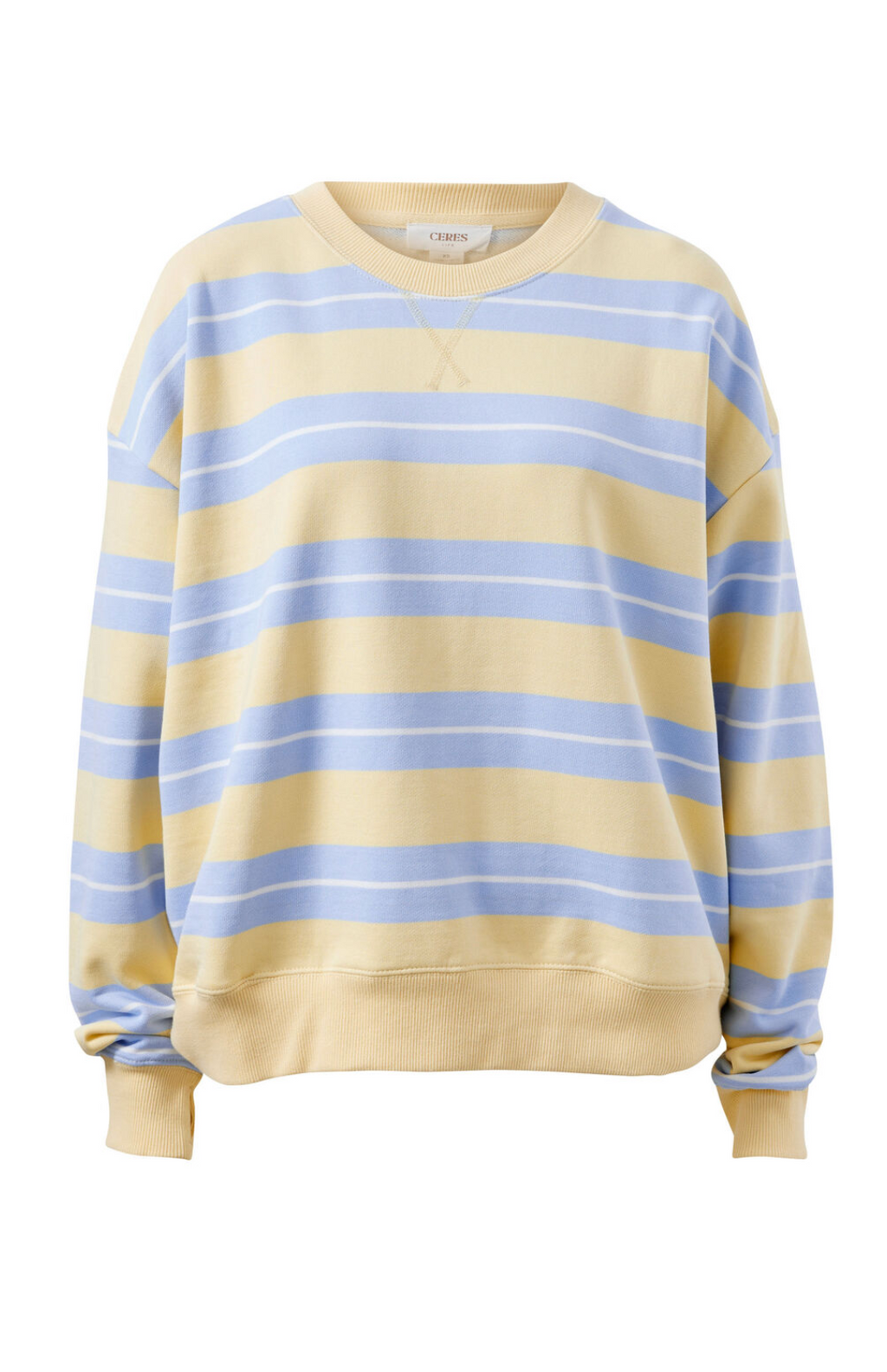 Ceres Life Romy Crew Butter & Blue Stripe