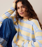 Ceres Life Romy Crew Butter & Blue Stripe