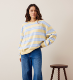 Ceres Life Romy Crew Butter & Blue Stripe