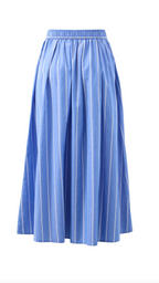 Ceres Life Florence Maxi Skirt Oxford Blue & White Stripe