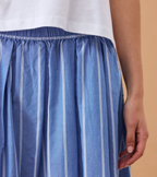 Ceres Life Florence Maxi Skirt Oxford Blue & White Stripe