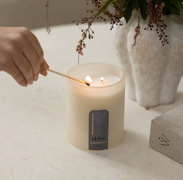 Al.ive Body Coconut & Wild Orange Soy Candle