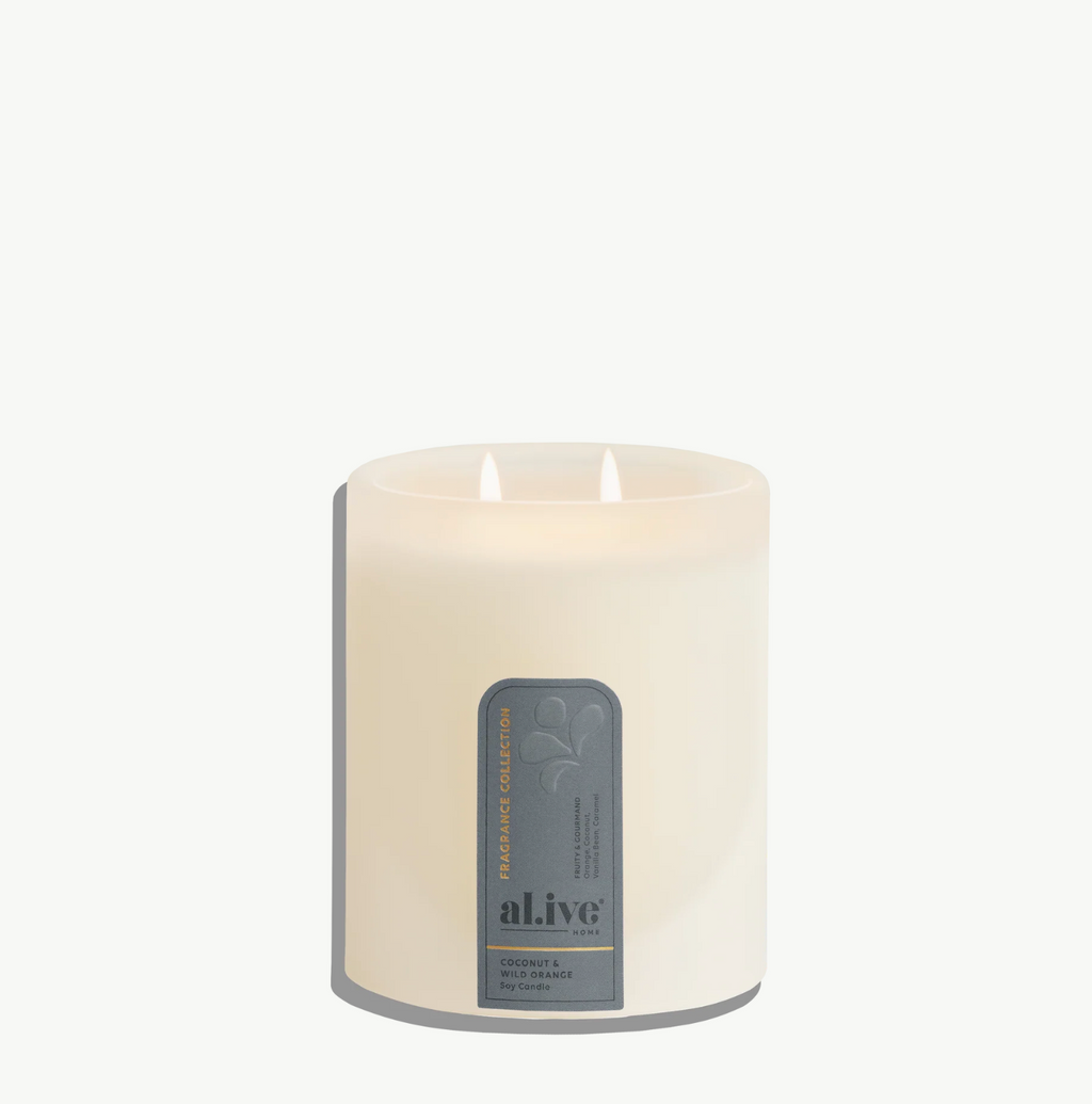 Al.ive Body Coconut & Wild Orange Soy Candle