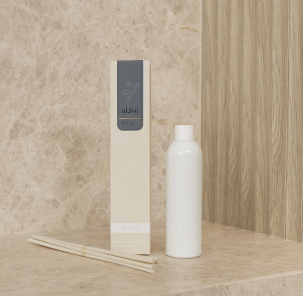 Al.ive Body Coconut & Wild Orange Reed Diffuser Refill