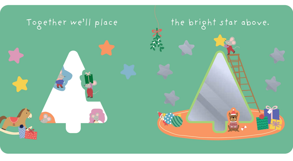 Lake Press Under The Christmas Tree Mirror Board Book
