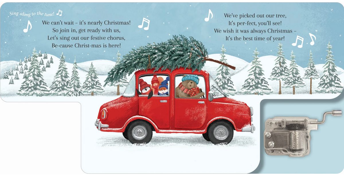 Lake Press We Wish You A Merry Christmas Wind-Up Music Box Book