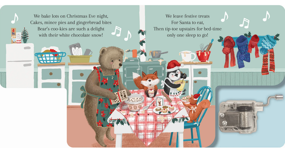Lake Press We Wish You A Merry Christmas Wind-Up Music Box Book
