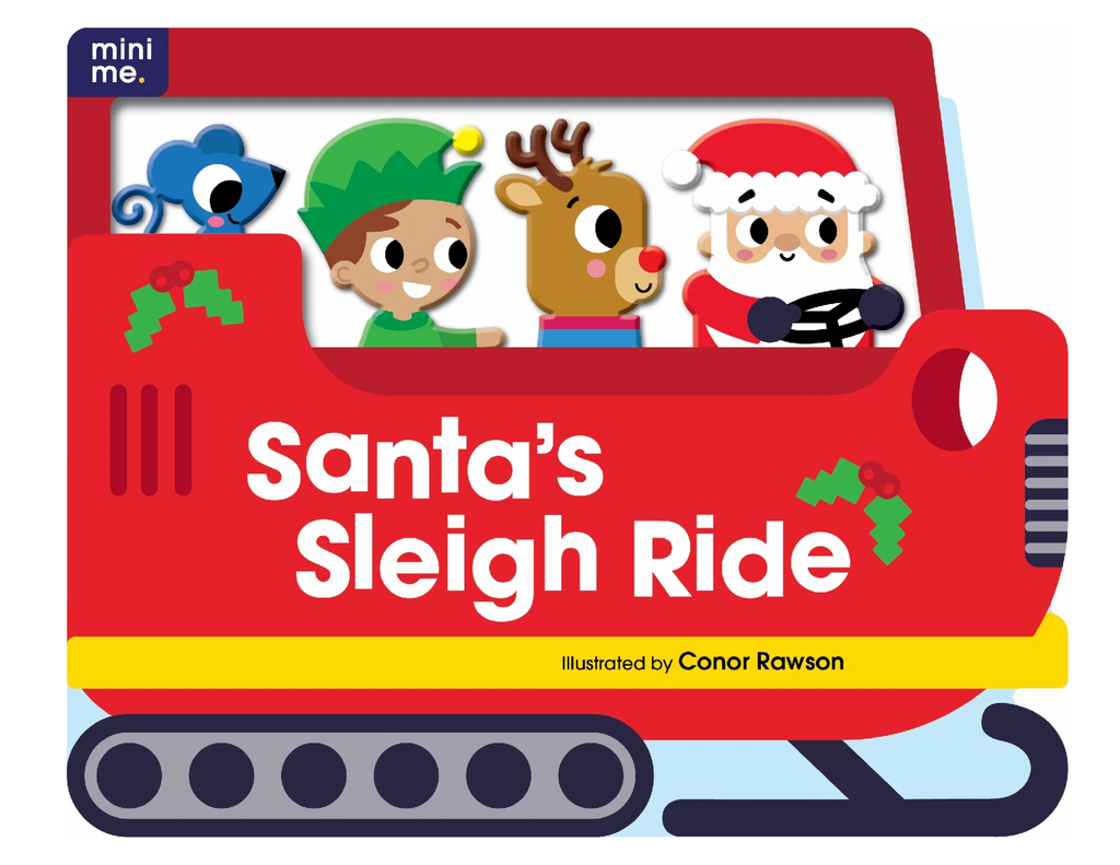 Lake Press Santa's Sleigh Ride Mini Me Shaped Board Book