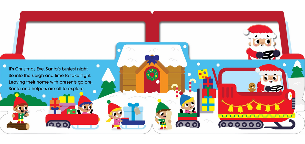 Lake Press Santa's Sleigh Ride Mini Me Shaped Board Book