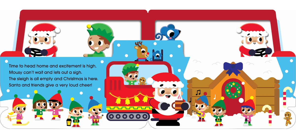 Lake Press Santa's Sleigh Ride Mini Me Shaped Board Book