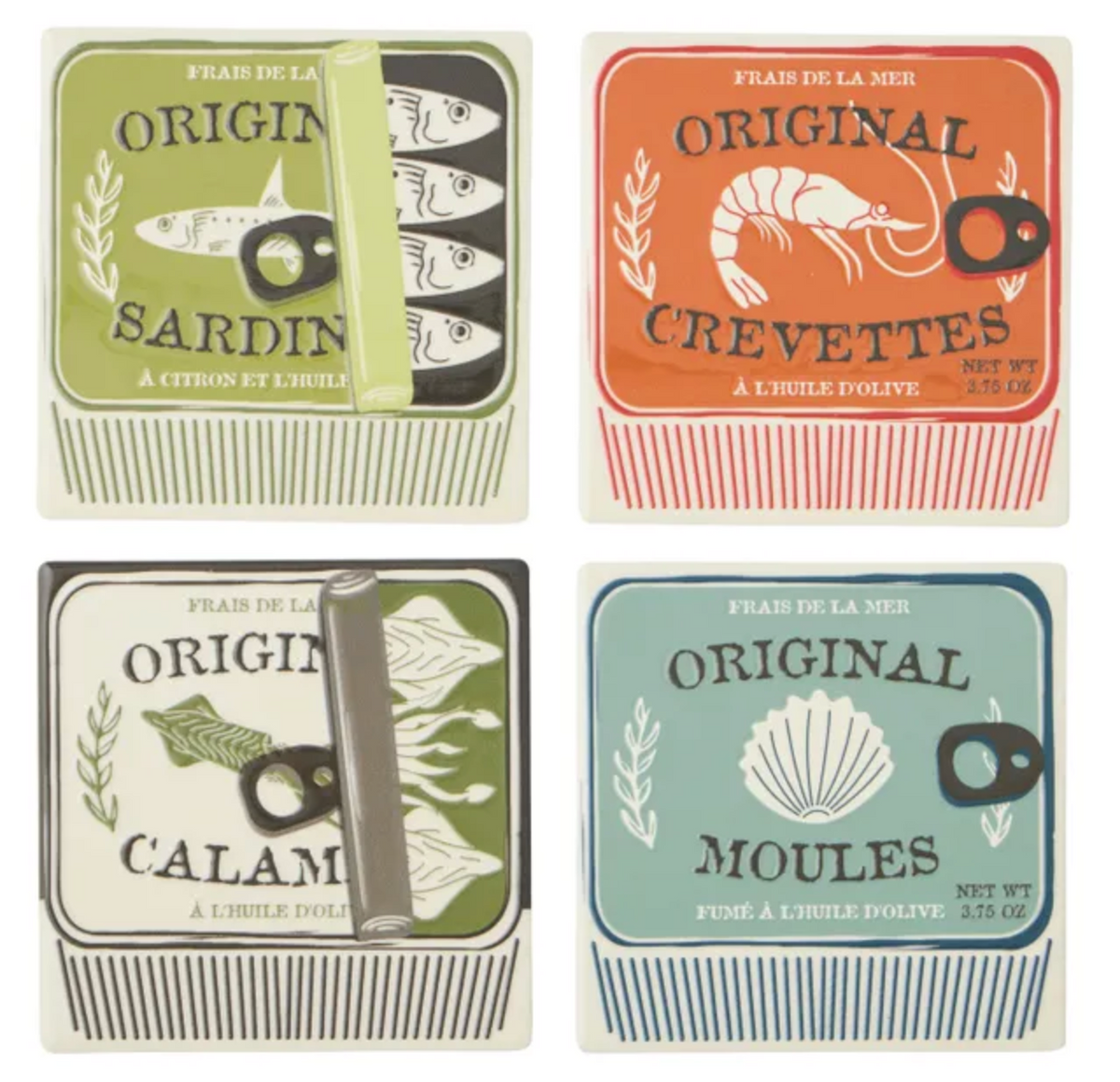 Coast to Coast Lisbon Set of 4 Ceramic Coaster