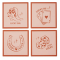 Coast to Coast Lucky As Set of $ Ceramic Coasters