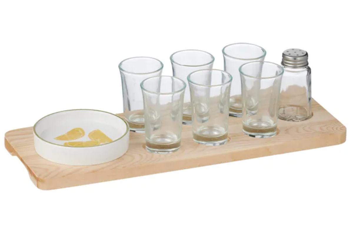 Coast to Coast Bottoms Up 9 Piece Tequila Set