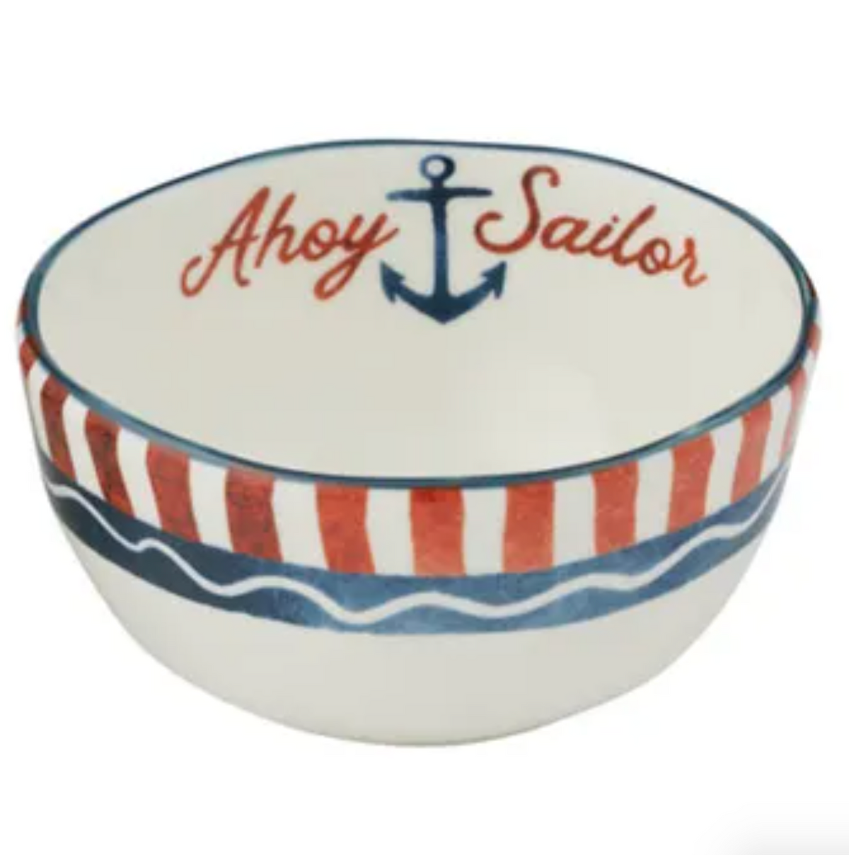 Coast to Coast Ahoy Ceramic Bowl